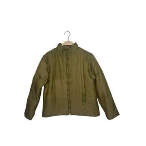 Hartman Sport sz Small womens silk blend jacket/coat vest zip off sleeves